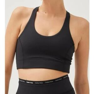 Outdoor Voices NWT Doing Things Thrive Bra Sports Athletic Workout Lined Black